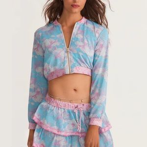 LoveShackFancy X Hurley Under The Sea Bomber Jacket